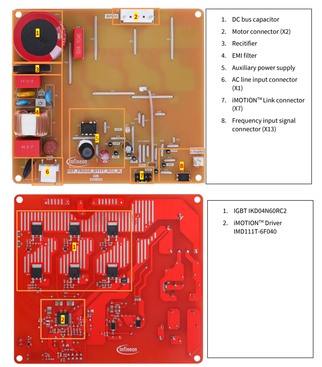 Infineon Technologies REF_FRIDGE_D111T_RC2_SL Reference Board
